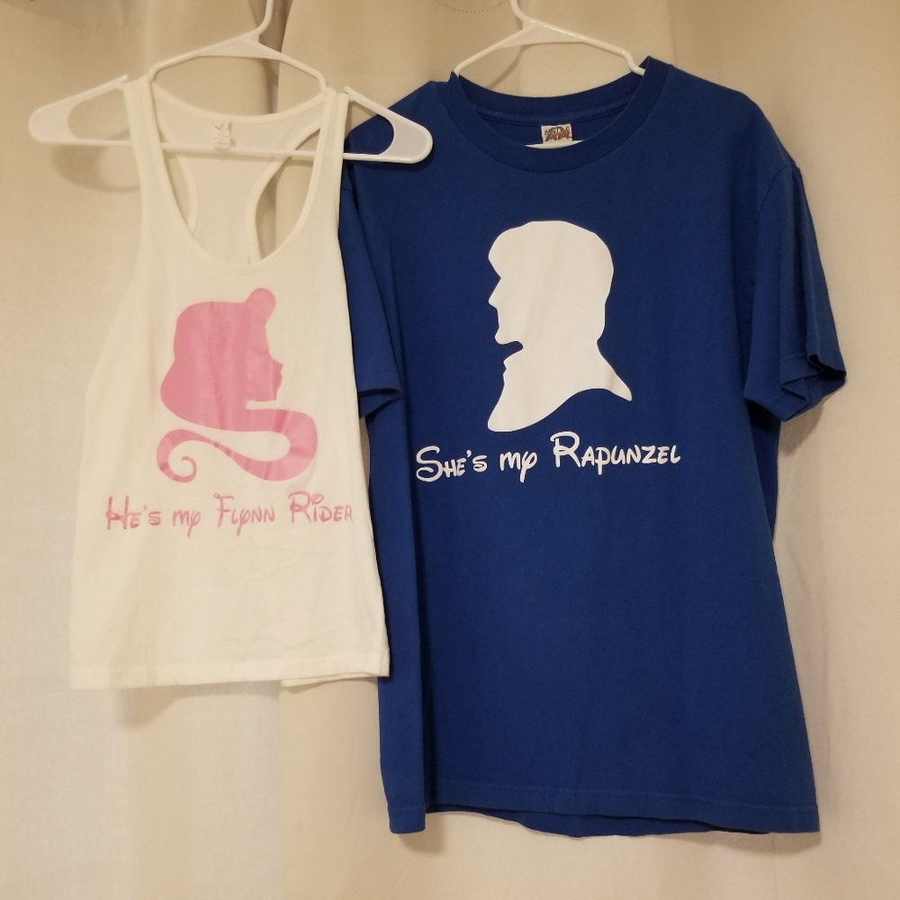Disney Rapunzel Couple Shirts